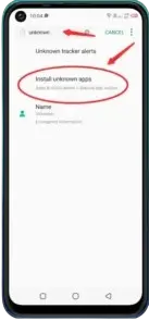 Open Android settings